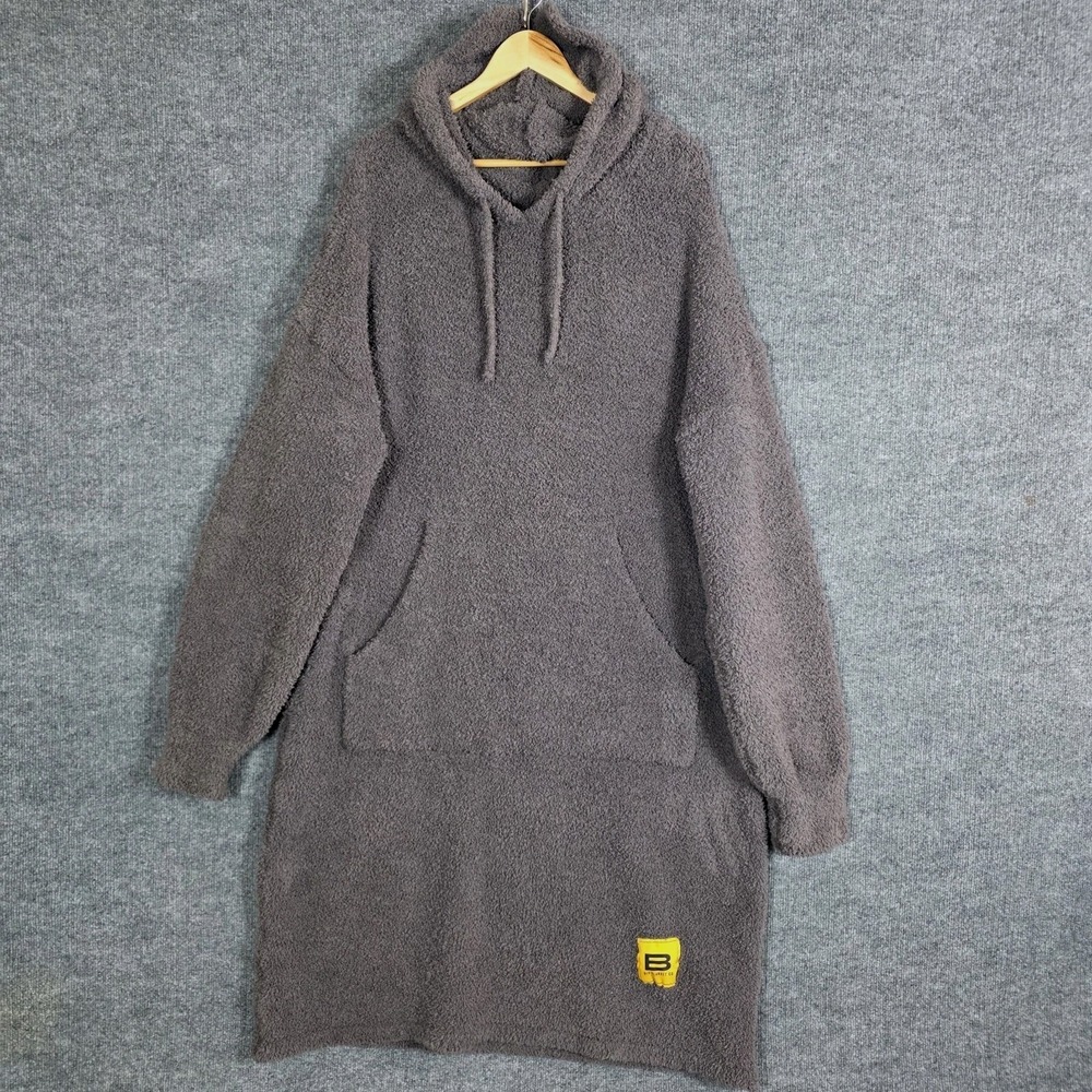 Big Blanket Co. Hoodie Premier Plush Oversized Dress Gray OS Cozy Lounge Travel